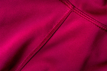 Close-up fragment of pink nylon garment