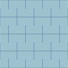 Cover template design with blue geometric pattern