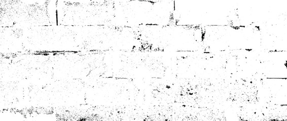 Aged stone wall texture. Grainy messy overlay of empty, aging, scratched wall. Grunge rough dirty background. Vector Illustration. Black isolated on white background. EPS10.