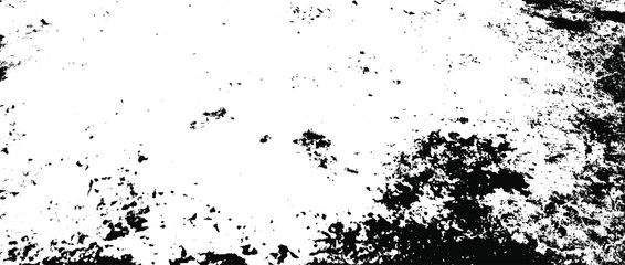 Aged stone wall texture. Grainy messy overlay of empty, aging, scratched wall. Grunge rough dirty background. Vector Illustration. Black isolated on white background. EPS10.