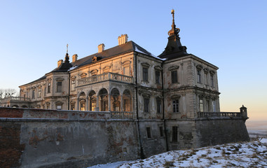 winter photo of Ancient Castle in Pidhirtsi