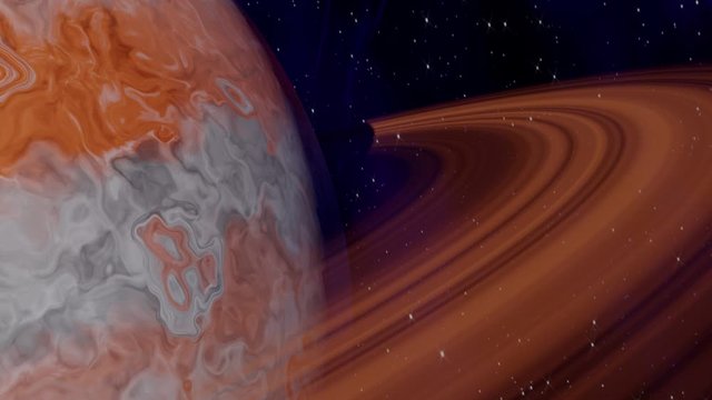 3D model of a planet in space