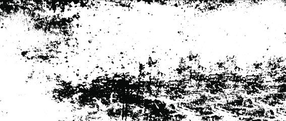 Uneven black and white texture vector. Distressed overlay texture. Grunge background. Abstract textured effect. Vector Illustration. Black isolated on white background. EPS10.