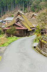Fototapeta na wymiar Rural landscape of Historical village Miyama in Kyoto, Japan