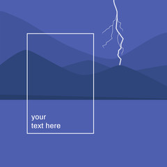 Your text here template, thunderstorm, bright lightening, beauty of nature