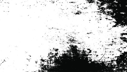 Uneven black and white texture vector. Distressed overlay texture. Grunge background. Abstract textured effect. Vector Illustration. Black isolated on white background. EPS10.