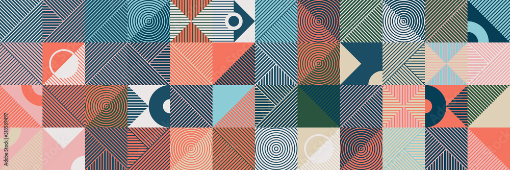 Poster digital design abstract vector pattern