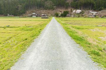 Rural landscape of Historical village Miyama in Kyoto, Japan