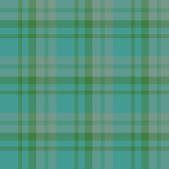 Seamless pattern in gentle metallic green colors for plaid, fabric, textile, clothes, tablecloth and other things. Vector image.