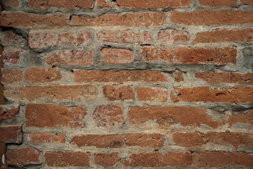 Brick block wall for background.