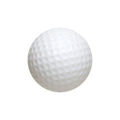 Golf ball isolated on white