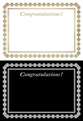 Award Board with vintage endless pattern and the words 