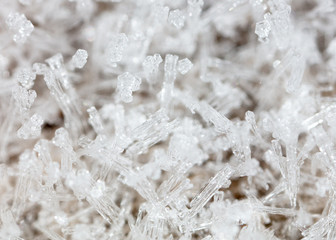 White snowflakes as abstract background