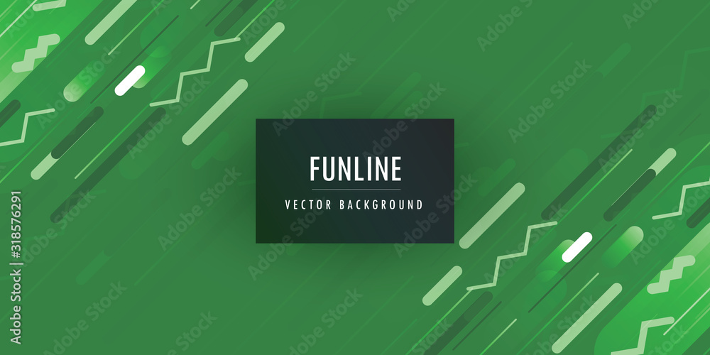 Poster vector illustration of dynamic composition made of various colored rounded shapes lines in diagonal 