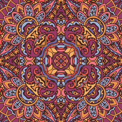 Vintage background seamless pattern. Ethnic geometric print.
