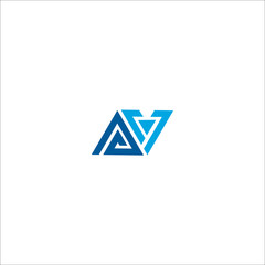 AV Letter Logo Design Vector