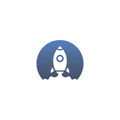 rocket logo icon vector template