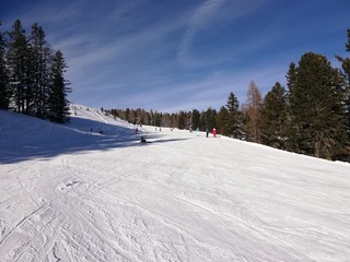 Fototapeta na wymiar Skifahren Schnee