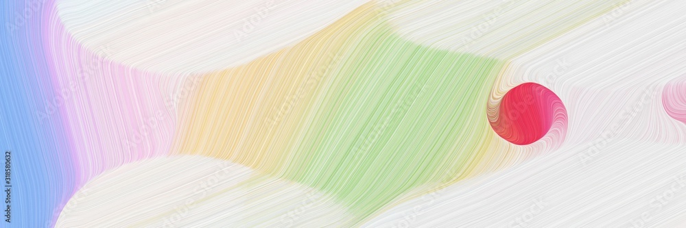 Poster dynamic header design with light gray, antique white and sky blue colors. dynamic curved lines with fluid flowing waves and curves