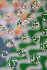 abstract background with colorful balls