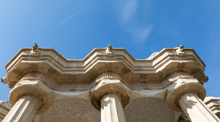 Park. Guell. Stone. Spain. Gaudi. Historic.