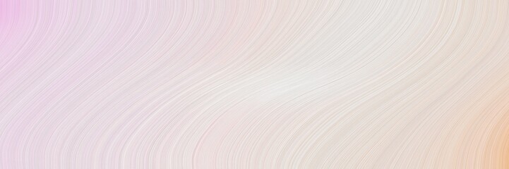 colorful horizontal header with antique white, light gray and baby pink colors. dynamic curved lines with fluid flowing waves and curves