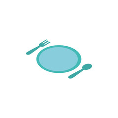 dish with fork and spoon icons