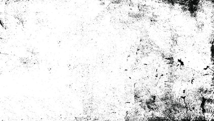 Fototapeta na wymiar Aged stone wall texture. Grainy messy overlay of empty, aging, scratched wall. Grunge rough dirty background. Vector Illustration. Black isolated on white background. EPS10.