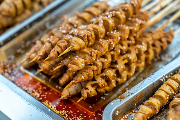 A barbecue on the stove