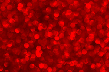 Hearts Bokeh Background . Valentine's day background