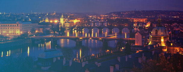 Naklejka premium Charles Bridge in the Prague