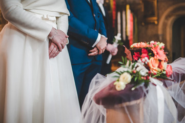 Para młoda ślub małżeństwo ceremoni