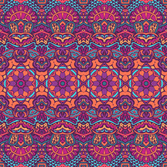 Tribal vintage abstract floral geometric ethnic seamless pattern ornamental