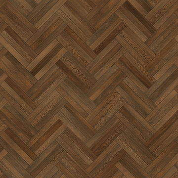 Seamless wood parquet texture herringbone dark brown