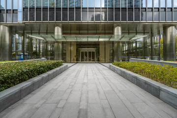 Financial center office building in Shanghai, China