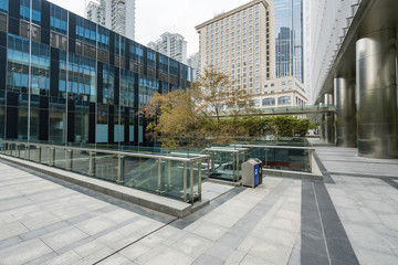 Financial center office building in Shanghai, China