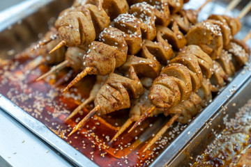 A barbecue on the stove
