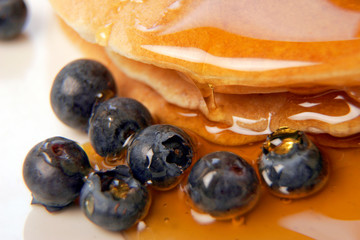 Pancakes with blueberry