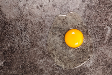 egg ingredient concept- top view