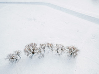 City after heavy snow