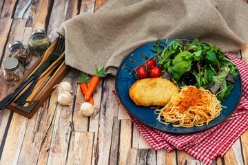 Turkey Blue Cord Coquillettes with Cheese