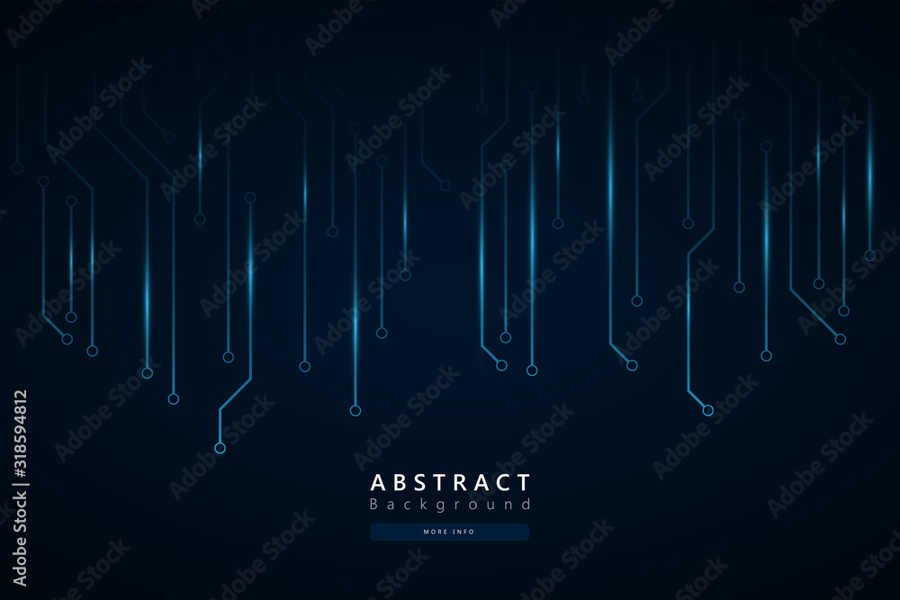 Poster dark blue abstract circuit technology cyberspace background,speed data transfer background,technolog