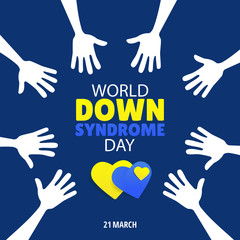 Vector Illustration on the theme World Down Syndrome Day