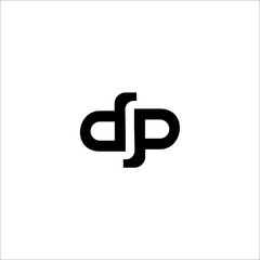 DP D P Logo Letter Design Template Element