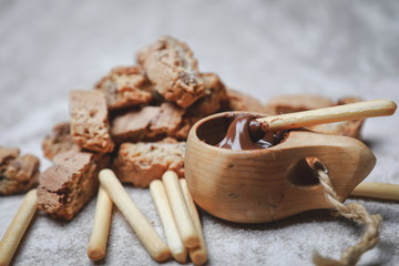 delicious mouth-watering sweets on the table