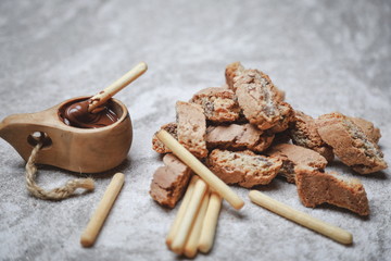 delicious mouth-watering sweets on the table