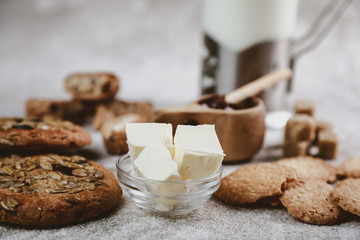 delicious mouth-watering sweets on the table
