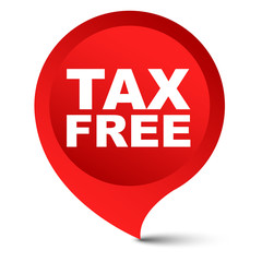 red vector banner tax free