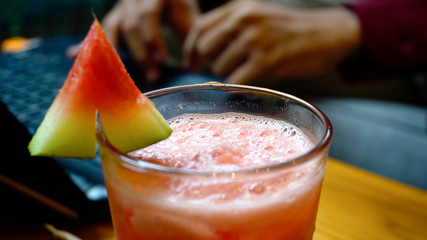 Fresh Watermelon juice for health