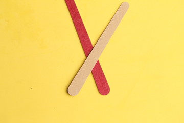 Nail file on colorful background
